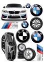 Potlač koláčov z cukrovej pasty BMW CARS set