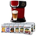 Kávovar Bosch Tassimo My Way + 144 kávových kapsúl, červený