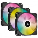 SP120 RGB ELITE 120 mm ventilátor s ovládačom Lighting Node CORE, 3 kusy čiernej farby