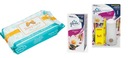 BABY CARE vlhčené obrúsky 1 x 80 ks - 24 bal. + Glade Refresher 20 ml