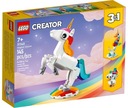 LEGO Creator 3v1 Čarovný jednorožec Morský koník Farebný páv 31140