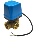 Guľový solenoidový ventil 1 palec 230V DN25 trojcestný a