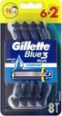 Holiaci strojček GILLETTE Blue3 Plus 8 kusov