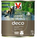 V33 Deco Metal Lacquer bezfarebný matný 0,5L