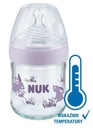 NUK NATURE SENSE sklenená fľaša + cumlík 120ml S