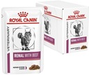 Royal Canin Vet Renal Feline Hovädzie mäso Hovädzie mäso 12x85g (zlyhanie obličiek)