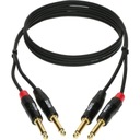 Klotz KT-JJ600 Twin Cables Black 6m 2xJack-2xJack