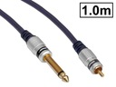 JACK 6.3/2P-RCA/CINCH pripojenie HQ VITALCO 1.0m