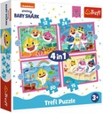 Puzzle 4v1 Baby Shark Trefl