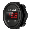 Voltmeter VOLTMETER Indikátor napätia 6-30V 12V 24V ČERVENÝ