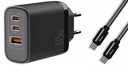 BQual SIEŤOVÁ NABÍJAČKA GaN3 Pro 65W 2xUSB-C/ 1xUSB + kábel C to C