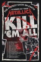 Metallica Kill Em All 83 Concert Tour - plagát