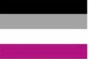 Nálepka nálepka vlajky asexuality LGBT D