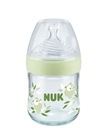 NUK Nature Sense sklenená fľaša 120ml S cumlík