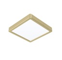 LED stropné svietidlo 17W 3000K 21x21cm Eglo Fueva 5 Brass