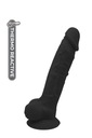 HRAČKY DREAM TOYS SKUTOČNÁ LÁSKA DILDO 7 palcov ČIERNA