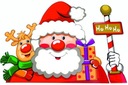 Vianočný Santa Claus - samolepka na stierače okien