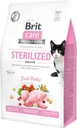 BRIT CARE CAT BEZZRNÁ STERILIZOVANÉ CITLIVÉ 400 g