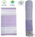 FOUTA PAREO UTERÁK S FRINGE BAZÉNEM PLÁŽOVÁ SAUNA SPA 100% BAVLNA 95x195