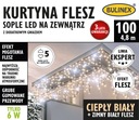 BULINEX Záves FLESZ cencúle LED 100L teplá biela