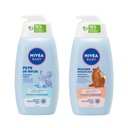 NIVEA BABY Tekutý čistiaci prostriedok pre bábätká 450ml + Hydratačné mlieko 500ml