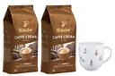 Tchibo Caffé Crema Intense zrnková káva 2x1kg + porcelánový hrnček 500ml