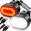 BIKE SVETLÁ LED CYKLISTICKÁ LAMPA PREDNÁ ZADNÁ 2KS