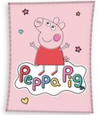 nadýchaná zamatová deka PEPPA PIG PIG PIG 110X140