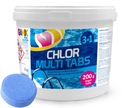 GAMIX CHLOR MULTI TABS 3v1 MULTIFUNKČNÉ TABLETY DO BAZÉNU 3kg VEĽKÉ 200g