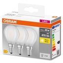 Sada 3x E14 LED žiarovka 4W 2700K 470lm Osram