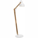 Stojacia lampa Loft BIELA ​​Drevo BUK LUX