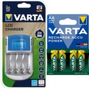 VARTA LCD CHARGER + 4 2600mAh R6 AA batérie