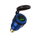 QC3.0 duálna USB nabíjačka na motorku