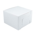 Tortová krabička, 20 ks, biela, rozmery 30,5x30,5x15 cm