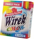 WIREK farebný prací prášok 5 ​​kg 62 praní Family Pack