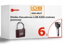 Visiaci zámok Zamak LOB KZ60 + 6 kľúčov BIG KEY