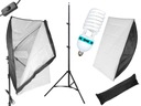 ŠTÚDIO SET SOFTBOX 50x70 ŽIAROVKA STATÍV 325W