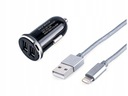 MYWAY USB NABÍJAČKA DO AUTO + KÁBEL 12/24V 2,1A