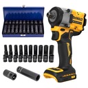 NÁRAZOVÝ KLÚČ DEWALT 406NM 1/2 DCF922N + SÚPRAVA ZÁSUVEK