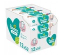 Pampers Sensitive vlhčené obrúsky 12 x 52 ks.