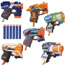 Veľká sada pištolí Nerf Strike 6 ks + penové náboje AR5181