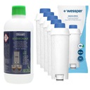 DeLonghi EcoDecalk 0,5L odstraňovač vodného kameňa + 5x vodný filter Wessper Aqualunga