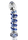 Sklenené dildo so špirálou - G-Spot Gemstone Toy Toy