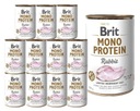 BRIT Mono Protein Rabbit vlhké krmivo pre psov Králik 12x400g HYPOALERGÉNNE