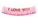 Banner I Love You mix 150x30 cm