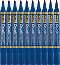 Pentel N850 modrý permanentný popisovač x10