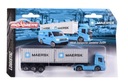 Nákladné auto Maersk, dva kontajnery Volvo Mažorette