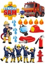 FIREMAN SAM tortová oblátka, cukrová potlač A4