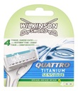 Náhradné čepele Wilkinson Quattro 4 ks