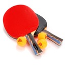 Set na stolný tenis Meteor s 2 raketami Mistral 3*/3 loptičky